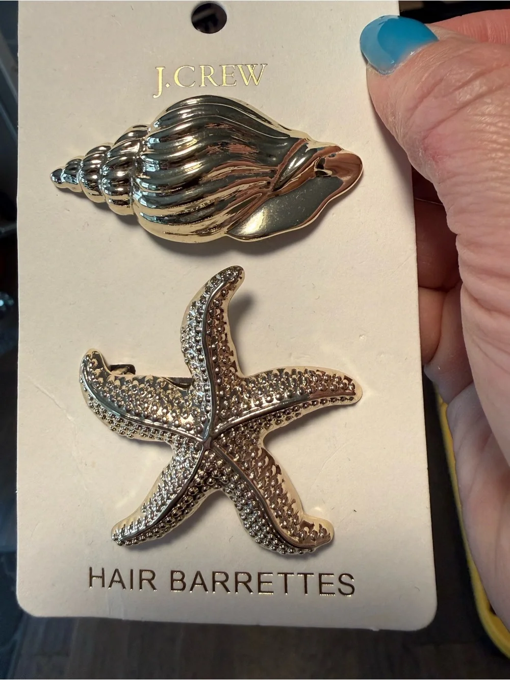J.Crew Coastal Shell & Starfish Hair Barrettes Set – NWT